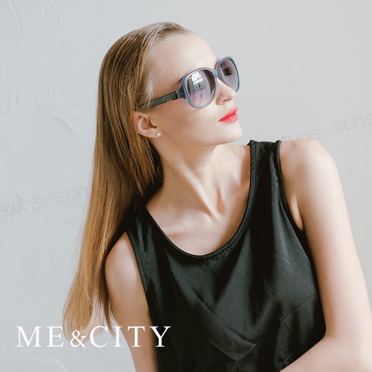 【ME&CITY】 歐美精緻M字母鑲鑽太陽眼鏡 抗UV (ME 1215 E01) 6