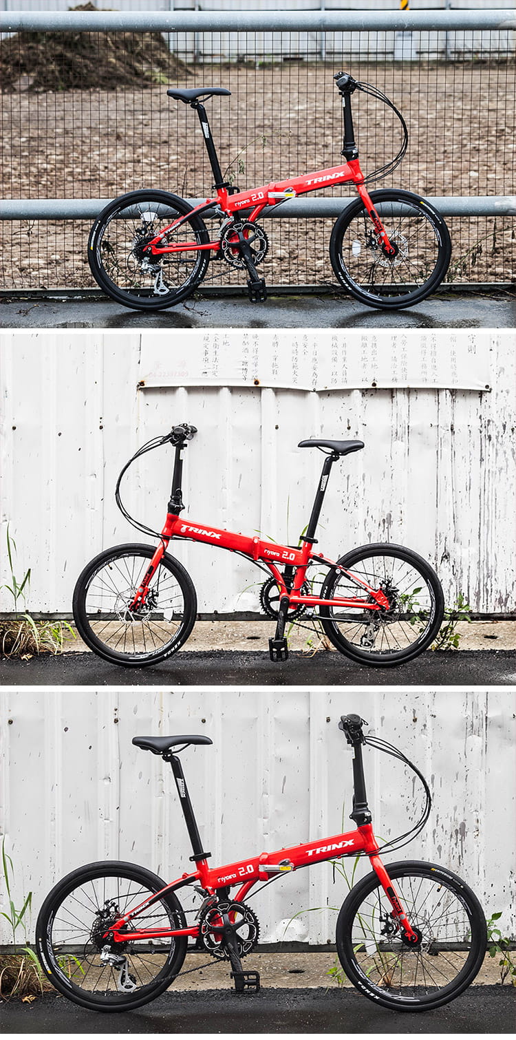 BIKEDNA FLYBIRD2.0 20寸16速52T大齒盤451輪組碟剎煞變合一鋁合金摺疊車 18