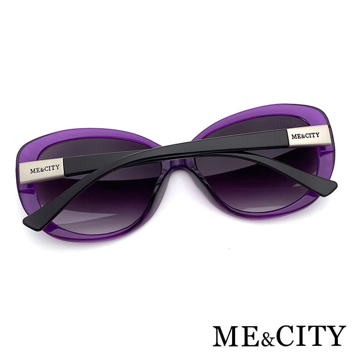 【ME&CITY】 時尚夜霓紫簡約太陽眼鏡 抗UV (ME 1202 H05) 10