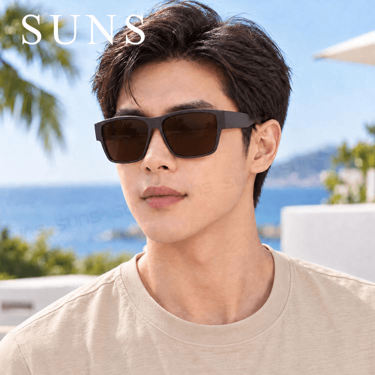 【suns】時尚大框太陽眼鏡 霧茶框 (可套鏡) 抗UV400 1