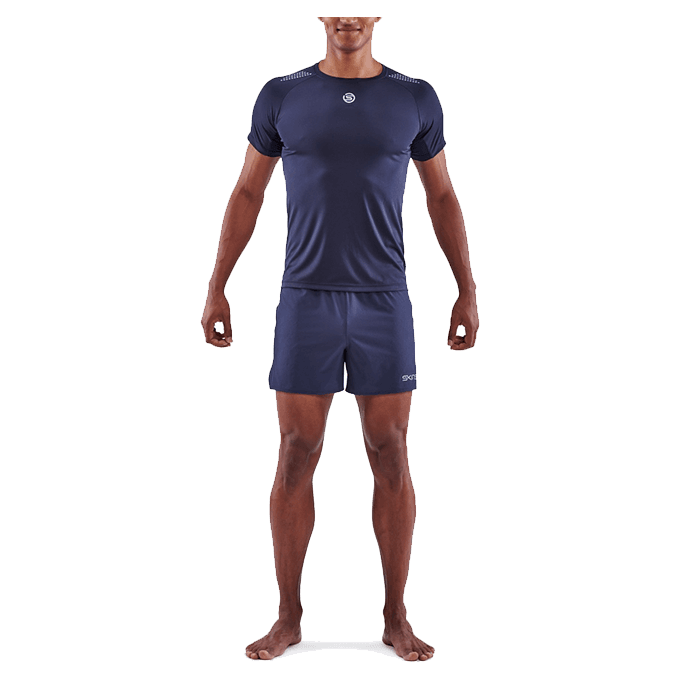 【澳洲SKINS壓縮服飾】澳洲SKINS-3訓練級短袖排汗衣(男)海軍藍ST0150455(共四色) 0