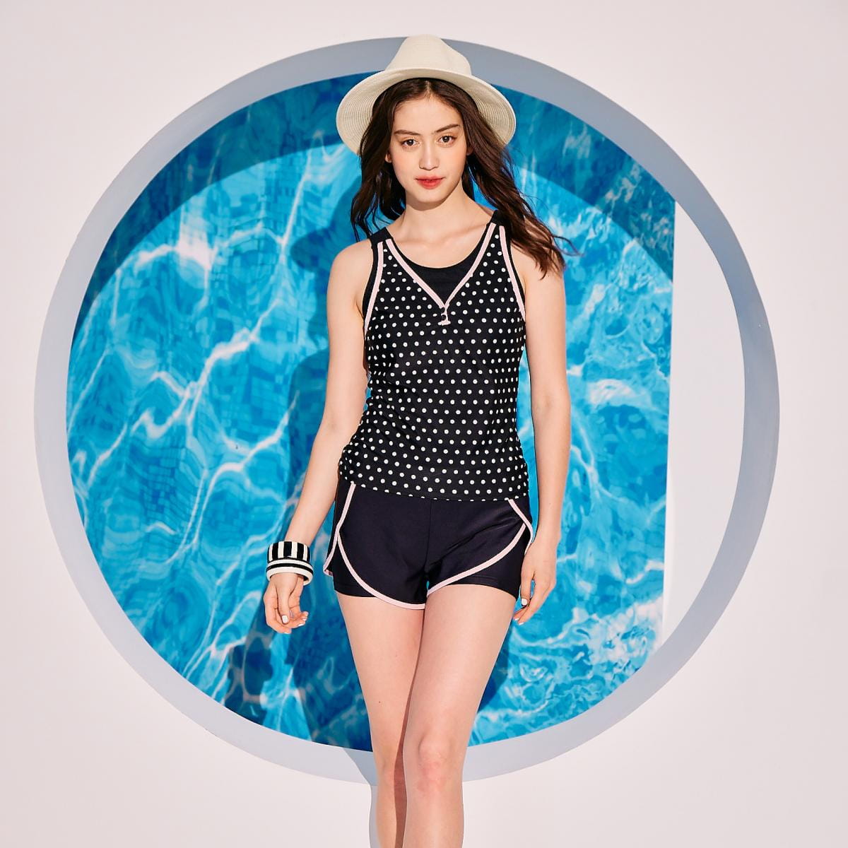 【莫妮娜】MIT 少女三件式泳裝含素面外套 4