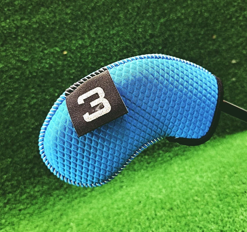 高爾夫潛水布-壓紋數字標籤鐵桿套(3-9 PSA )10個/組【GF22012】 11