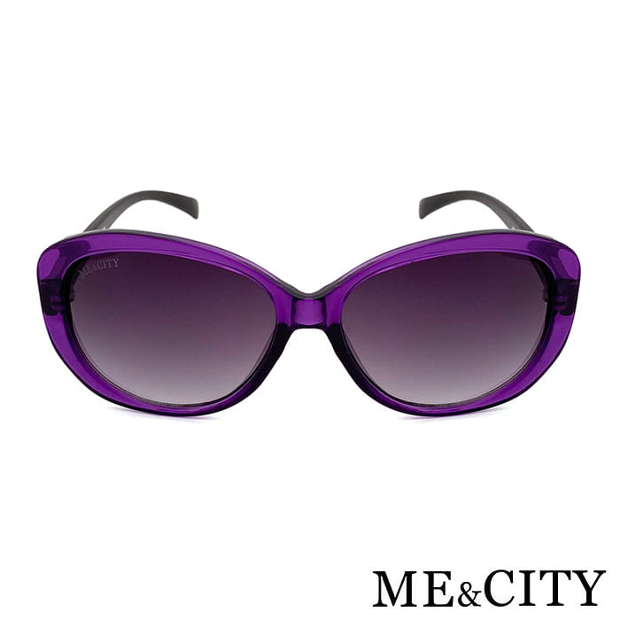 【ME&CITY】 時尚夜霓紫簡約太陽眼鏡 抗UV (ME 1202 H05) 7