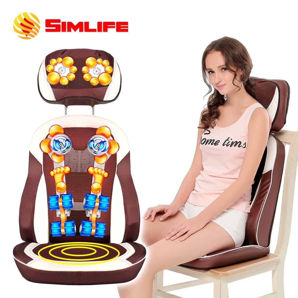 【SimLife】【Simlife】溫熱版22顆按摩頭椅墊 0