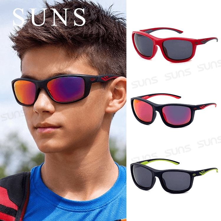 【suns】頂級兒童運動偏光太陽眼鏡 抗UV 防滑 N322B 0