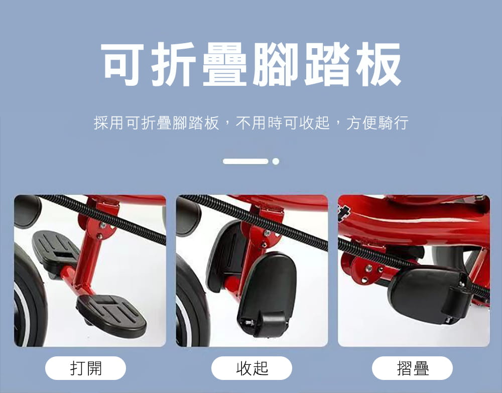 BIKEONE MINI33 德國工藝兒童三輪車腳踏車嬰幼兒推車適合1-4歲寶寶童車手推車附推竿 5