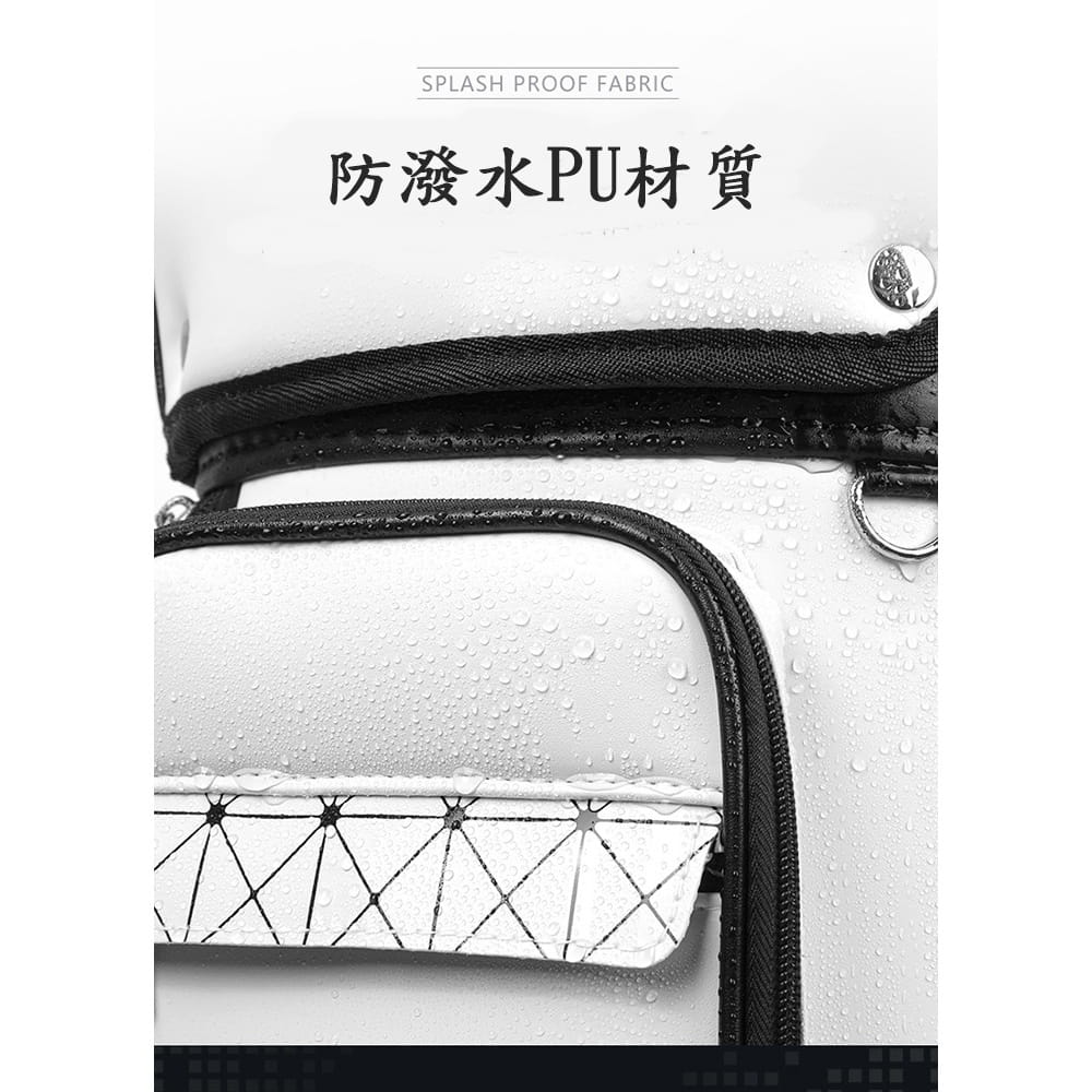 【CAIYI 凱溢】PGM 高爾夫格子球包 女士帶輪拉桿高爾夫球袋 7