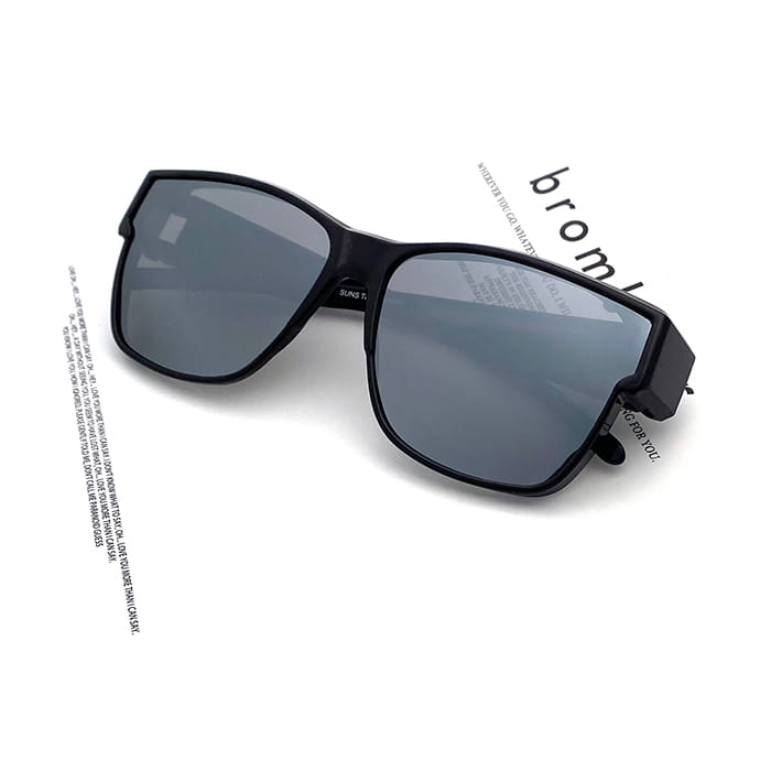 【suns】時尚方框水銀鏡面偏光太陽眼鏡 抗UV400 (可套鏡) 1