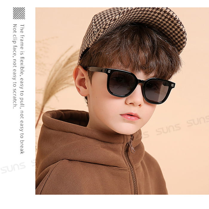 【suns】兒童偏光墨鏡 時尚經典款 抗UV (可扭鏡腳 鑑驗合格) 3
