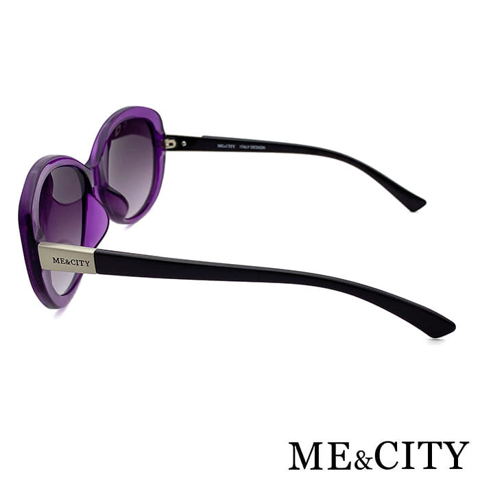 【ME&CITY】 時尚夜霓紫簡約太陽眼鏡 抗UV (ME 1202 H05) 8