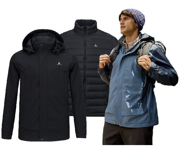 ATUNAS 歐都納 男款防水2IN1+羽絨兩件式外套A1GA2533M / 2色 0