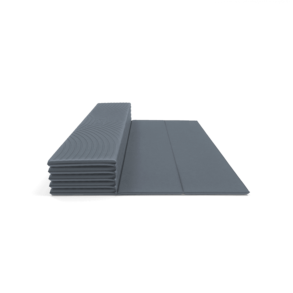 【QMAT】8mm加大折疊瑜珈墊 (附尼龍拉鍊袋) 70*190cm 1