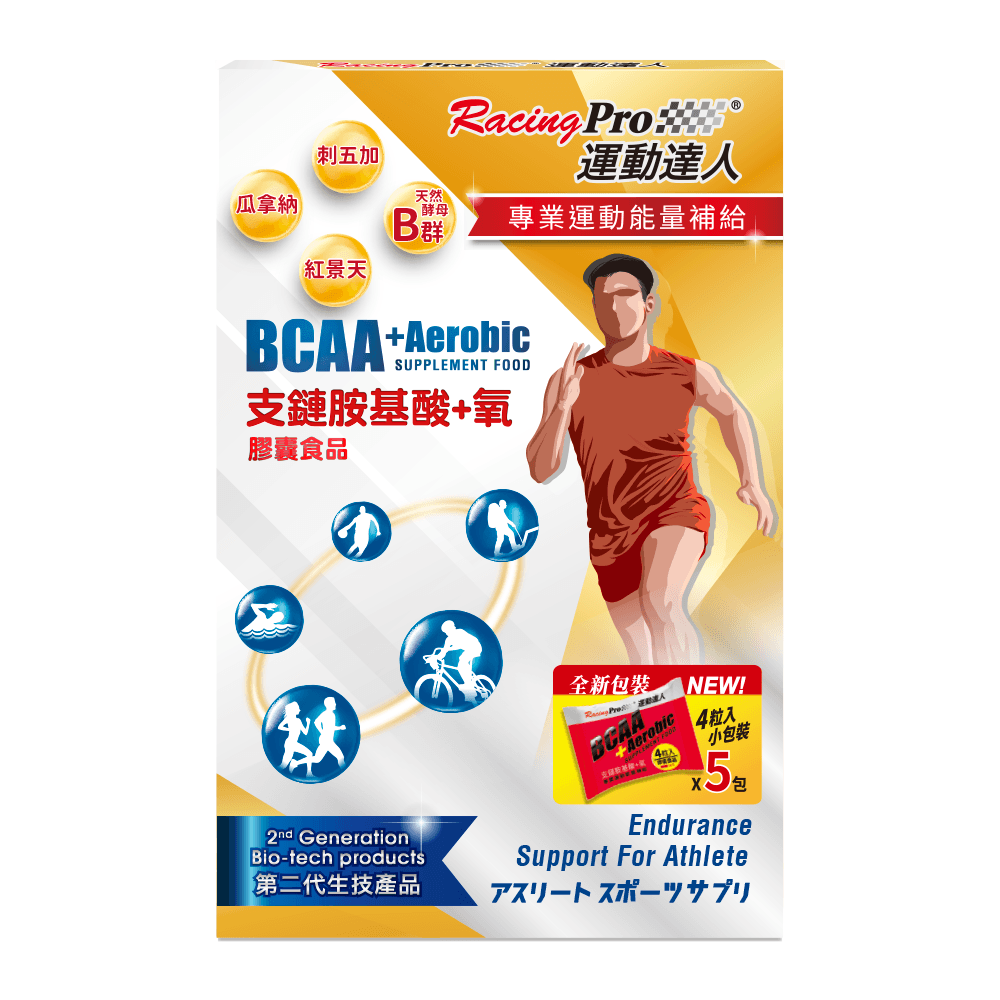 【RacingPro】【BCAA+涵氧】膠囊食品(20顆/盒) 0