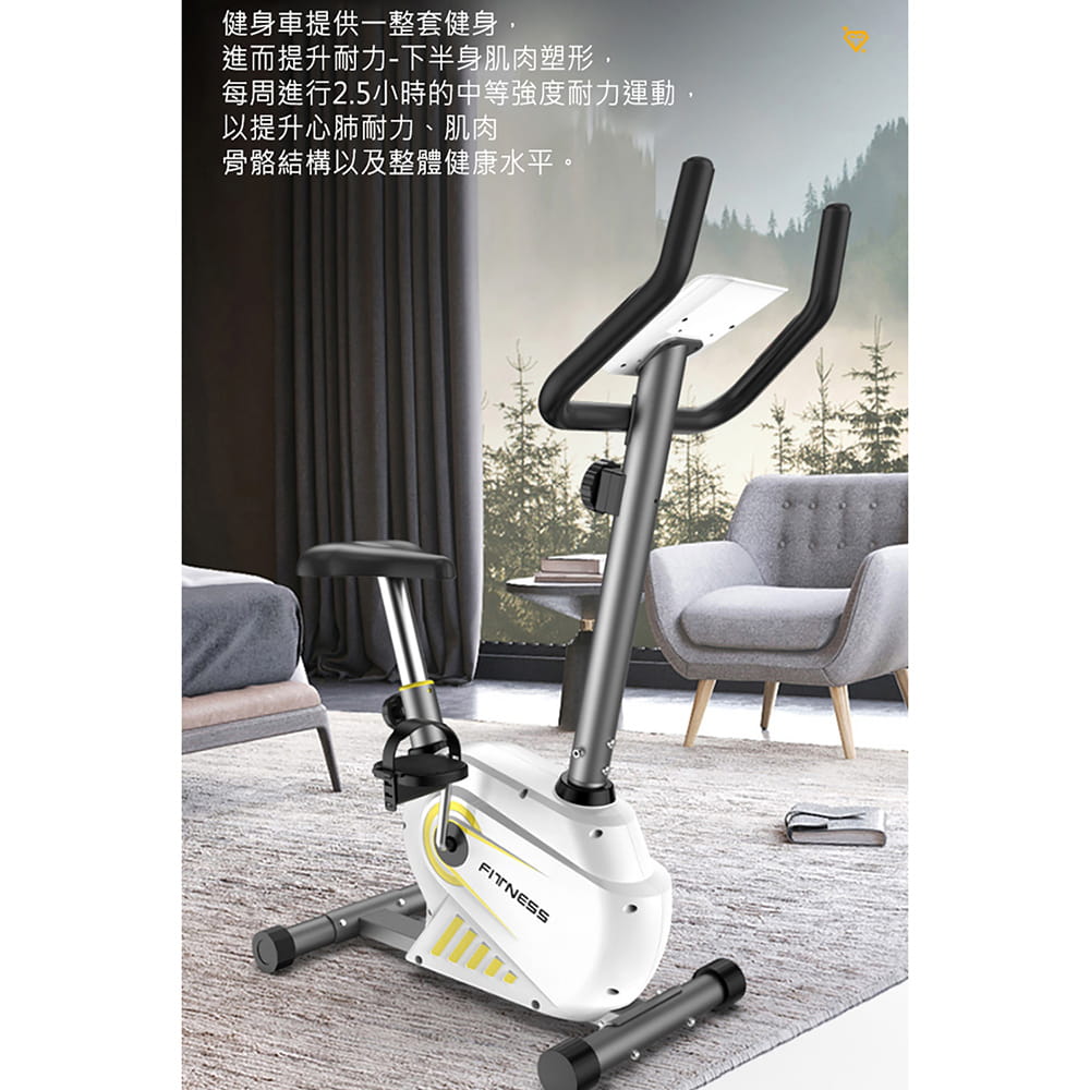 【X-BIKE 晨昌】平板磁控立式飛輪健身車 (3KG飛輪/8檔阻力/心率偵測) 60500 13
