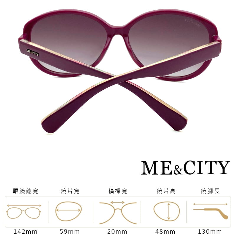 【ME&CITY】 歐美夢幻時尚太陽眼鏡 抗UV (ME 120003 E033) 8