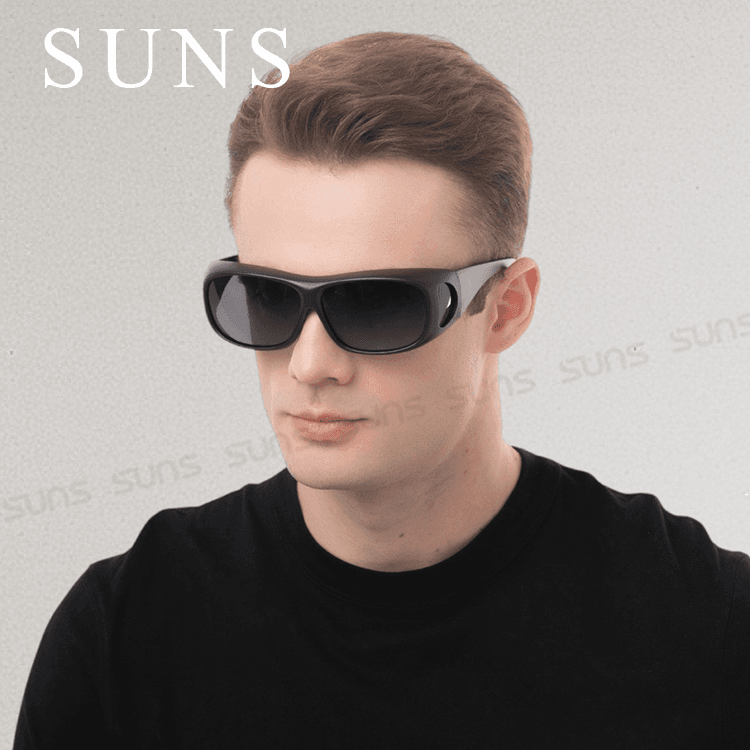 【suns】MIT偏光太陽眼鏡 砂黑框 抗UV400 (可套鏡) 1