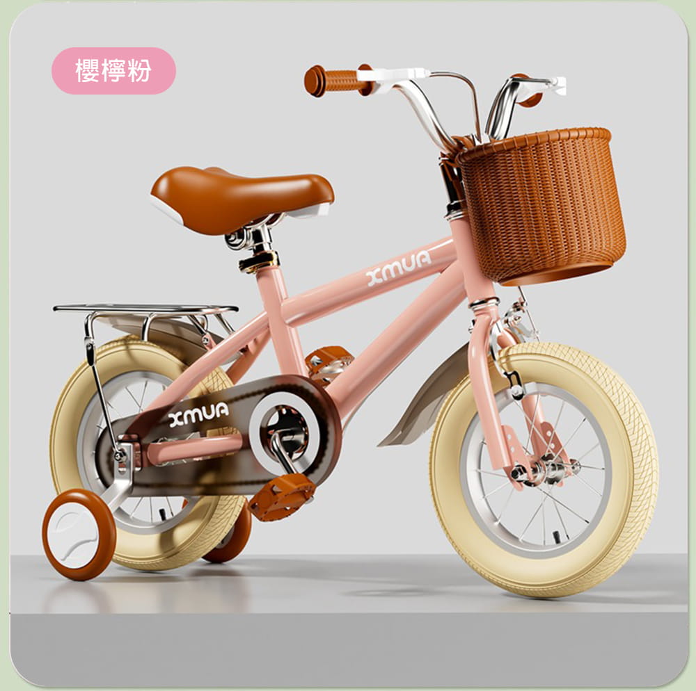BIKEONE MINI22 LITE清新簡約風14吋兒童腳踏車學生單車入門款輔助輪三輪車 14