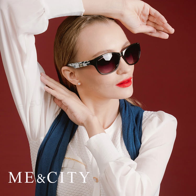 【ME&CITY】 時尚義式多彩紋樣太陽眼鏡 抗UV (ME 120005 L400) 5