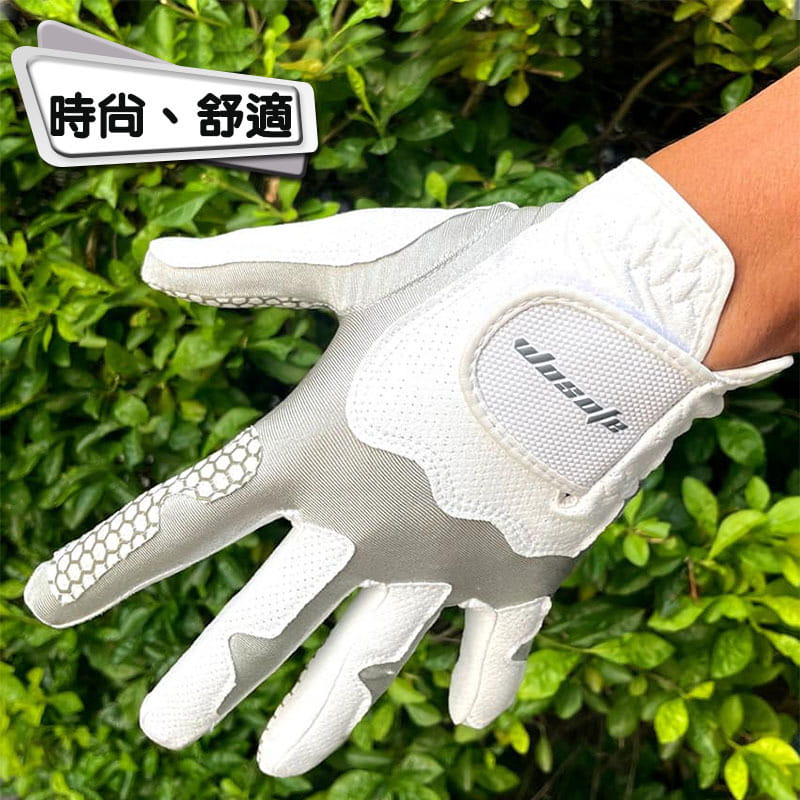 GOLF奈米魔術防滑手套(灰白色) 高爾夫透氣服貼 可水洗手套 (左手1只)【GF71003】 3
