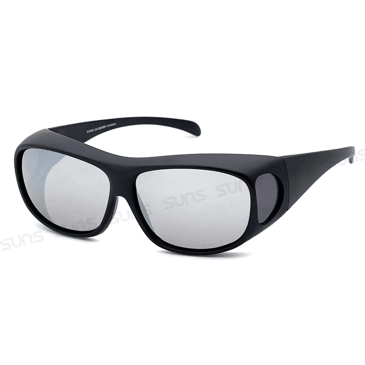 【suns】MIT包覆式偏光太陽眼鏡 白水銀 抗UV400 (可套鏡) 5