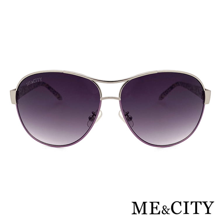 【ME&CITY】 歐式簡約雙色太陽眼鏡 抗UV (ME 110006 B633) 17