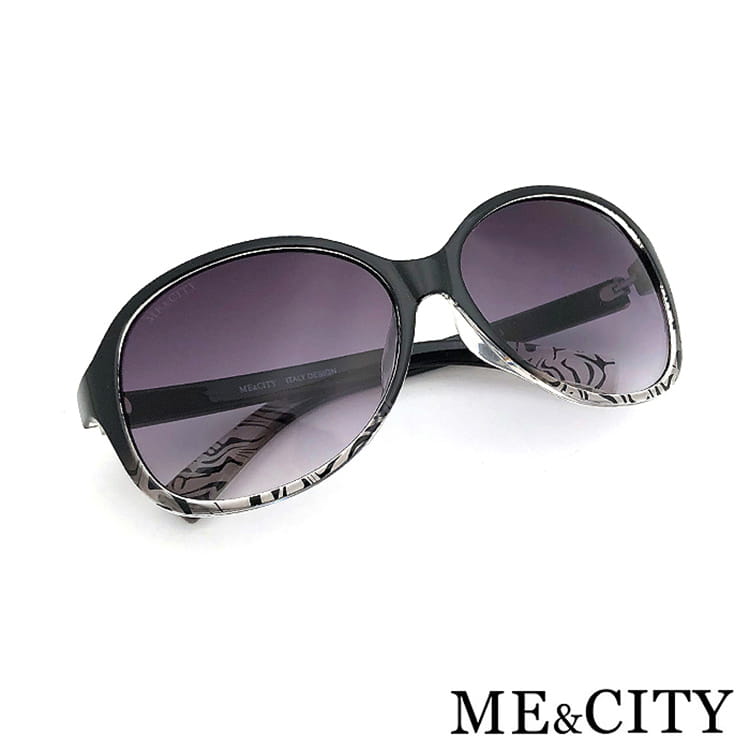 【ME&CITY】 時尚歐美透明紋路太陽眼鏡 抗UV (ME 1219 L01) 10