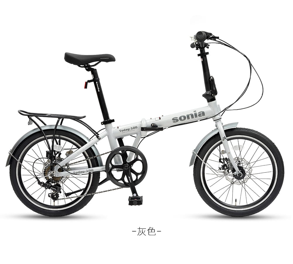 SPORTONE Sonia Today 100 鋁合金高級折疊碟剎Minivelo自行車 18