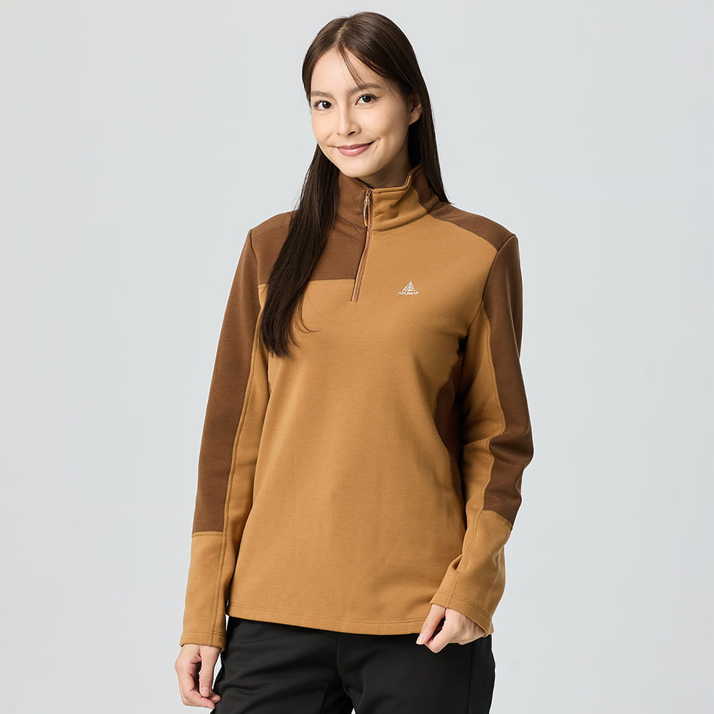 女款保暖拉鍊衫/透氣保暖(A1PS2524W中層衣/刷毛保暖/專業登山) 10