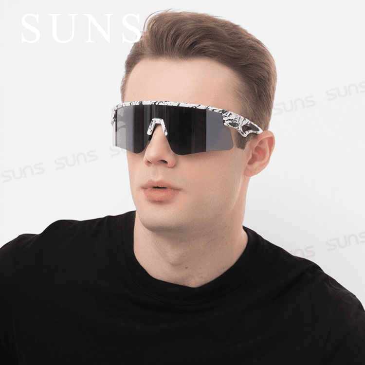 【suns】MIT運動墨鏡 流線柱面運動款 抗UV【S521】 4