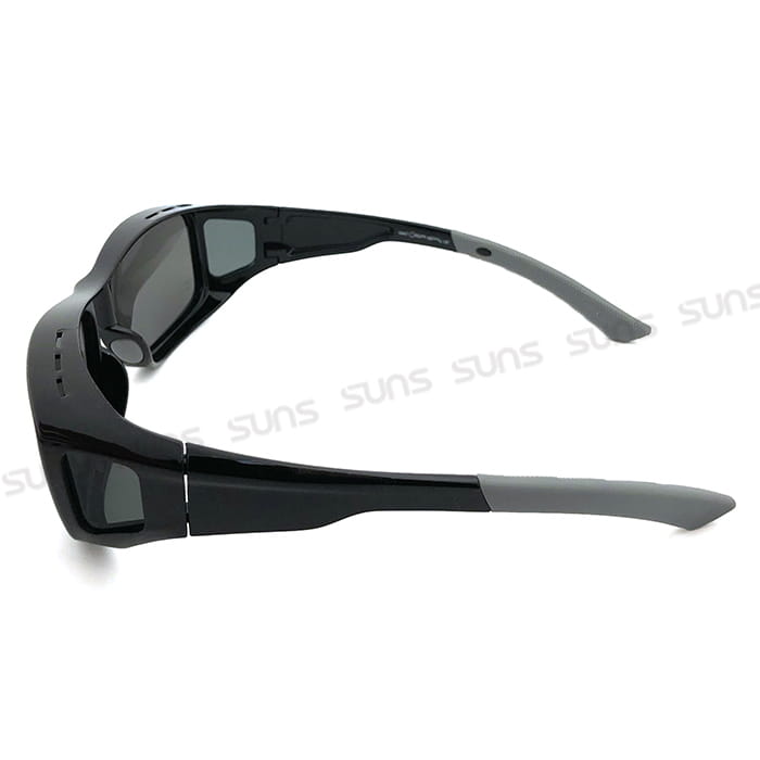 【suns】MIT運動偏光太陽眼鏡  黑框白水銀 抗UV400 (可套鏡) 7