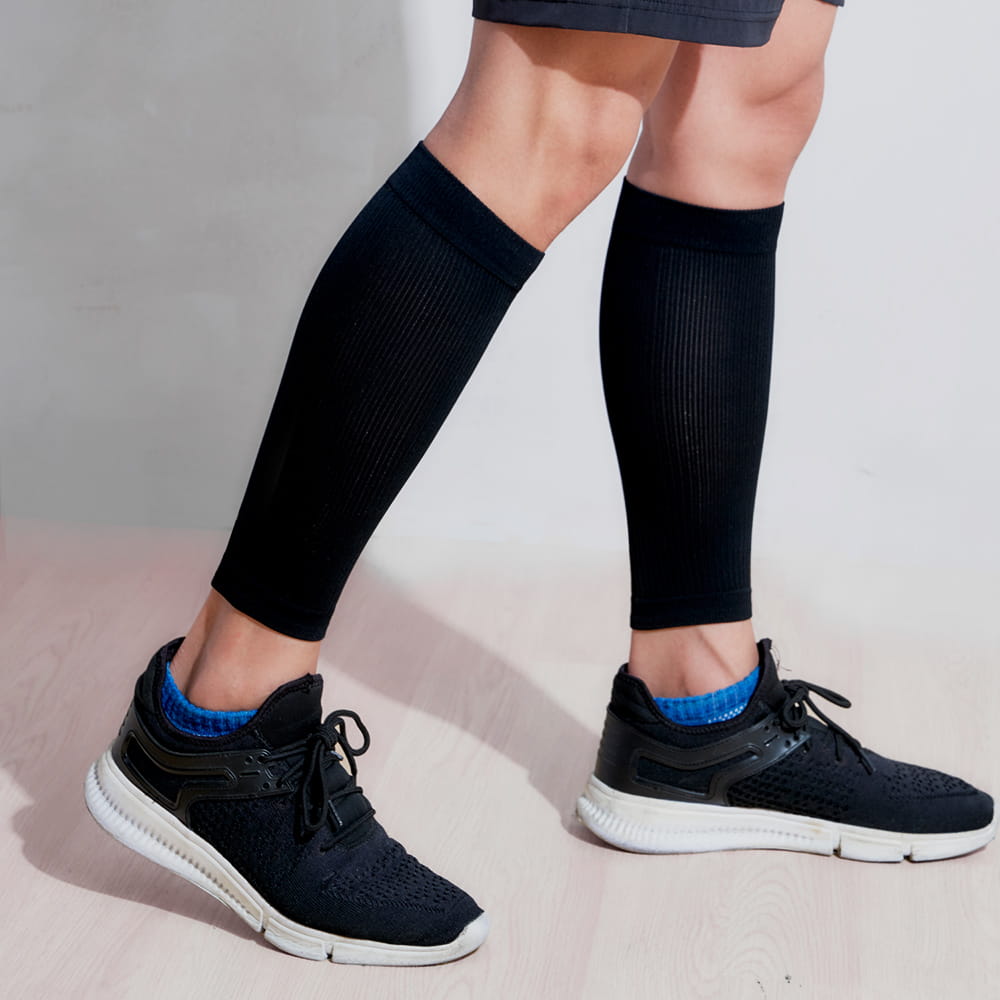 【GIAT】台灣製280D直紋彈力小腿套(男女適用) 7