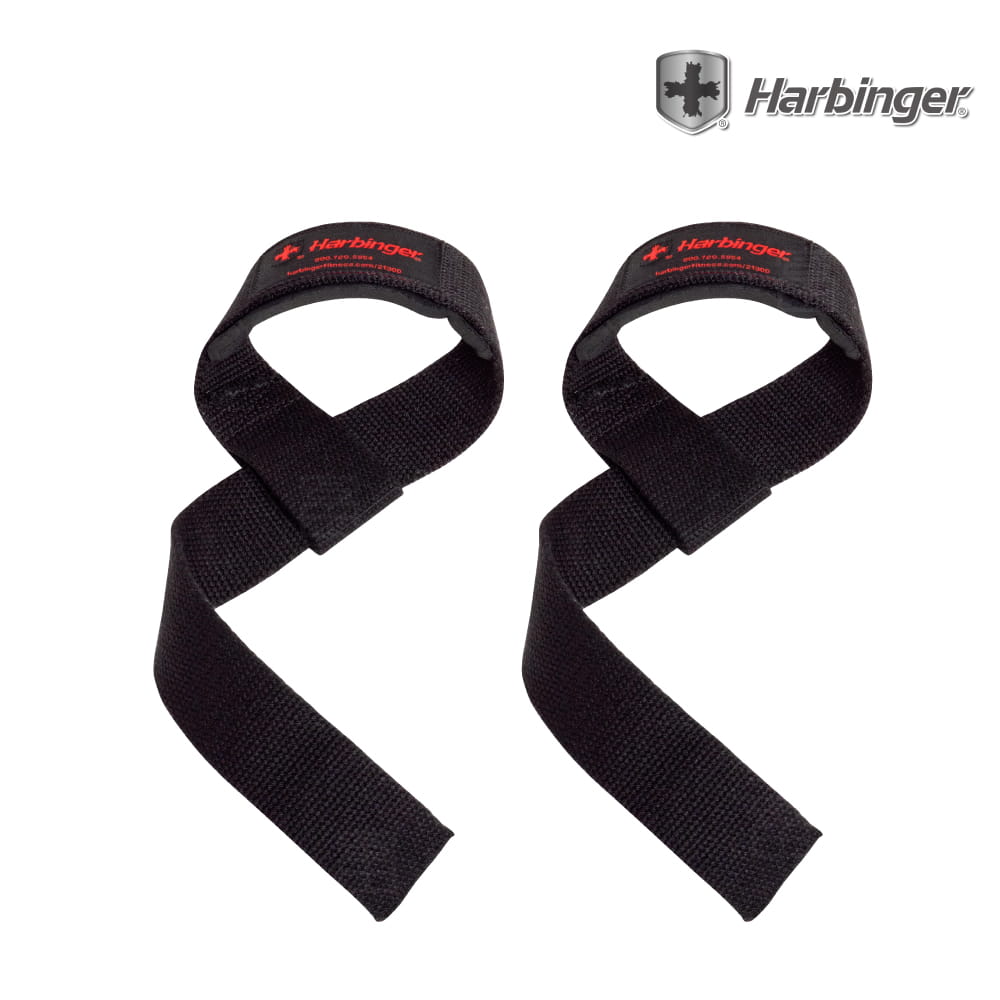 【Harbinger】#21300 黑色 重訓拉力帶/抓舉助力帶 PADDED COTTON 0