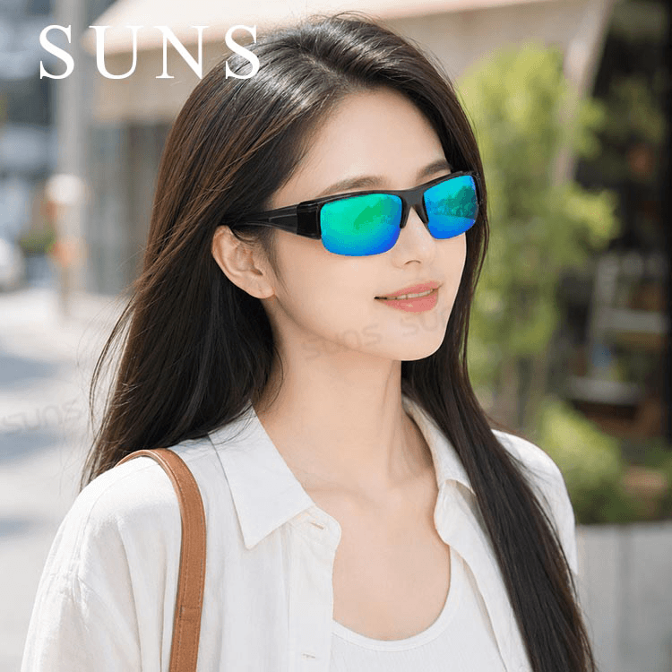 【suns】MIT偏光太陽眼鏡 半框套鏡 綠水銀 抗UV400 (可套鏡) 4