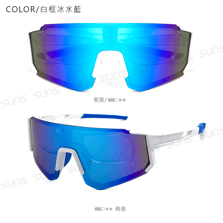 【suns】運動偏光太陽眼鏡 含內視鏡 Polarized頂級REVO電鍍 抗UV400 S160 12