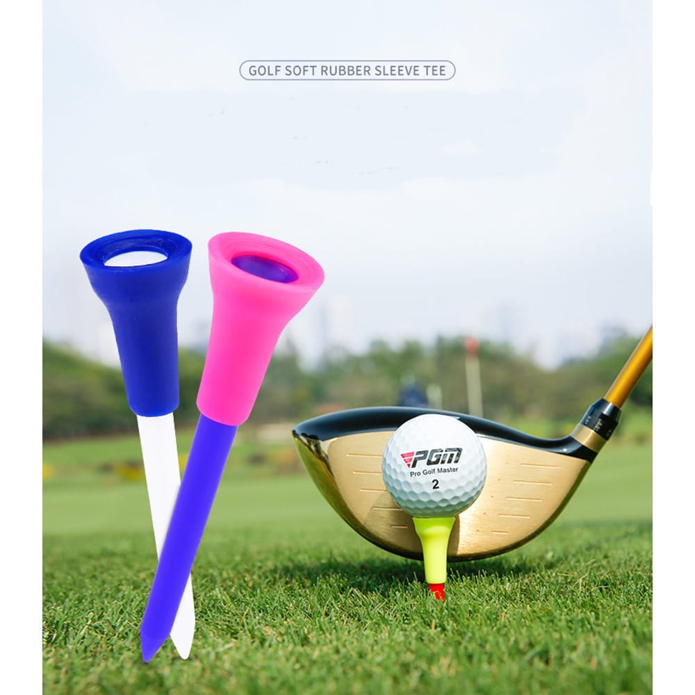 【CAIYI 凱溢】PGM 高爾夫球梯 高爾夫球托 高爾夫球Tee 軟膠套球釘 5入 7
