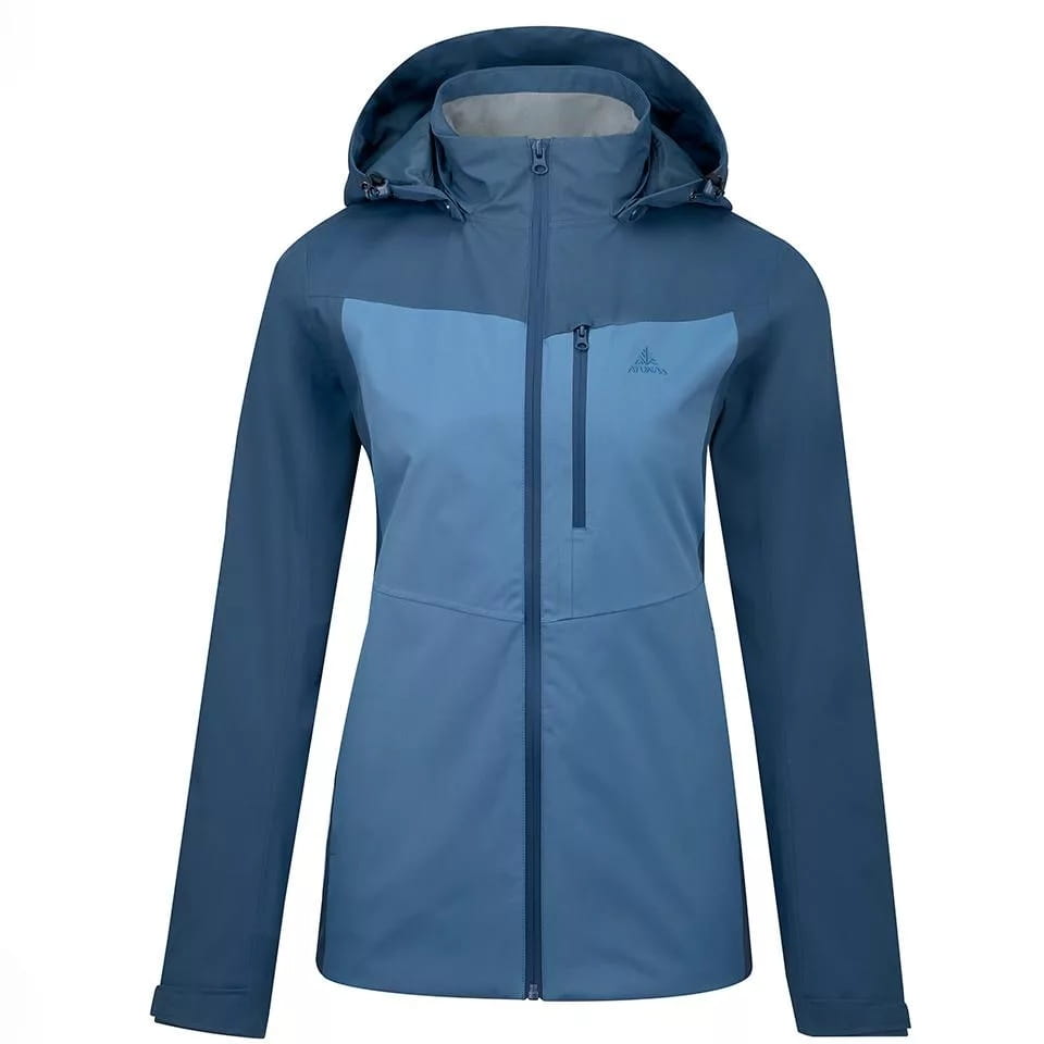 歐都納女款防水外套+保暖羽絨二件式外套(A1GA2534W灰藍/深藍/防水/防風/羽絨保暖) 3