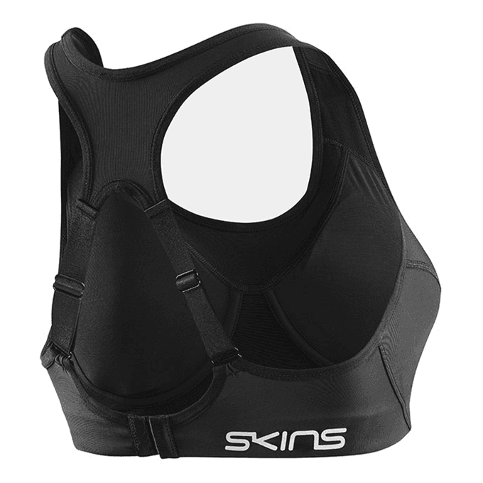 【澳洲SKINS壓縮服飾】澳洲SKINS-3系列訓練級背扣式可調整加襯運動內衣(女)黑ST4073010 7