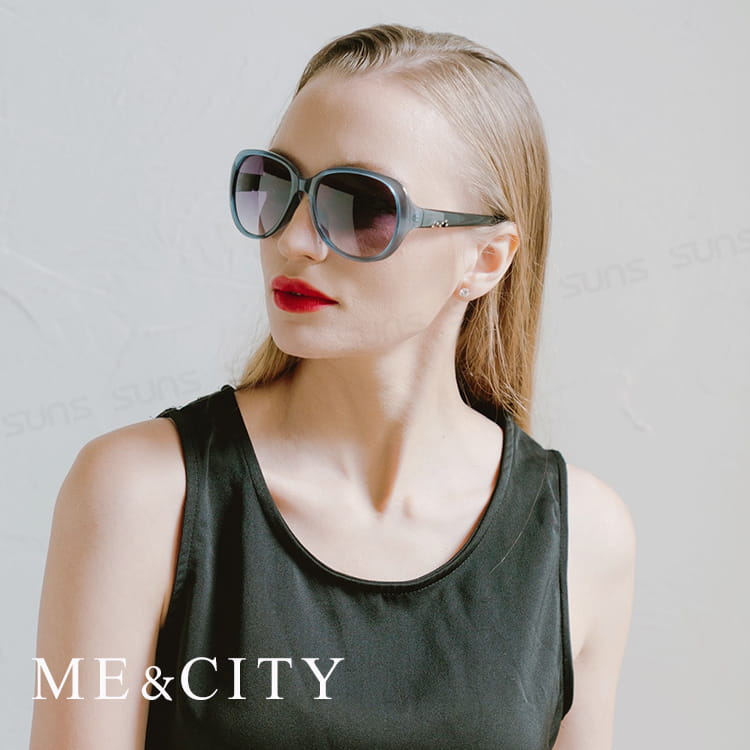 【ME&CITY】 歐美精緻M字母鑲鑽太陽眼鏡 抗UV (ME 1215 E01) 5