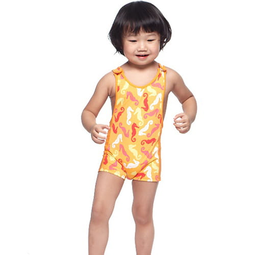 【SARBIS】女童連身平口泳裝附泳帽B802001 3