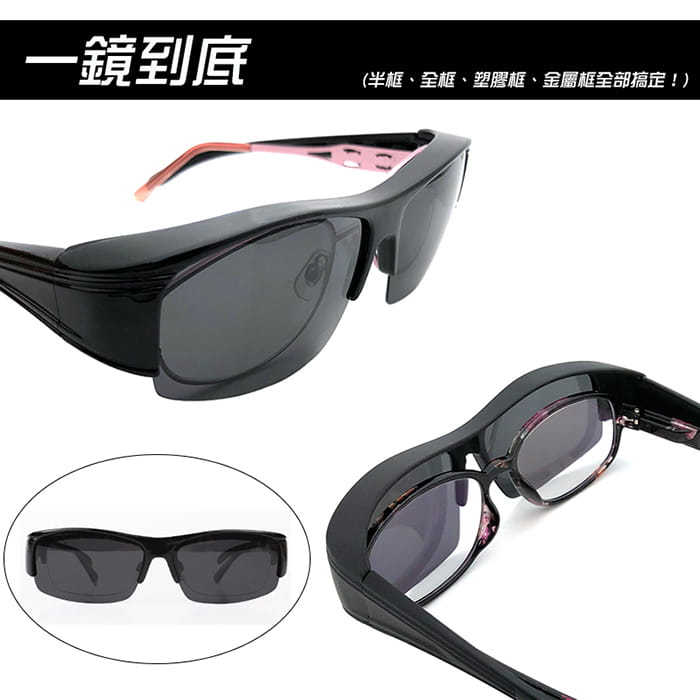 【suns】偏光太陽眼鏡 半框黃水銀 抗UV400 (可套鏡) 4