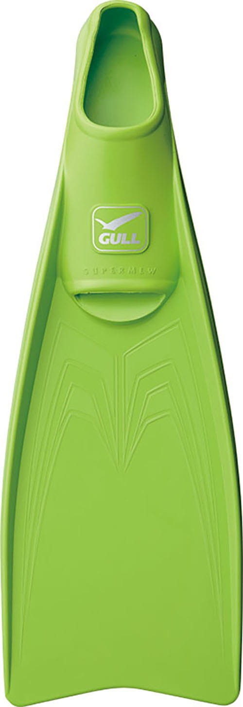 【Gull】 Made in Japan 全新套腳式蛙鞋 super mew 螢光綠 0