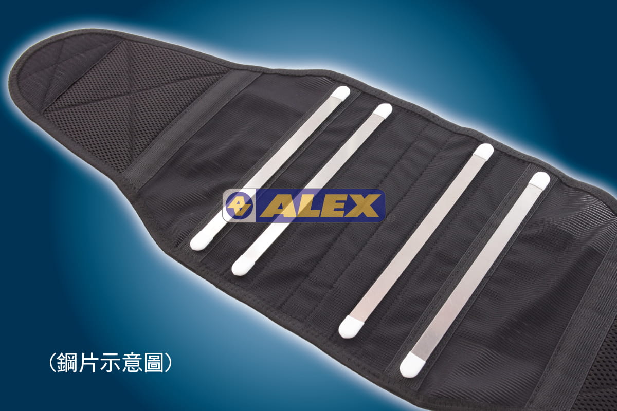 【CAIYI 凱溢】台灣製造 ALEX T-50高透氣纖薄型護腰.有4條不鏽鋼支撐片 5