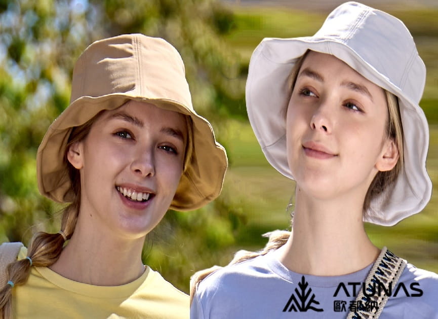 登山屋【歐都納ATUNAS】女防曬漁夫帽(A1AHHH15W遮陽帽/漁夫帽/夏日防曬/台灣製) 0