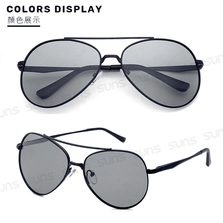 【suns】UV400智能感光變色偏光太陽眼鏡 飛行員墨鏡 抗UV 【19521】 5