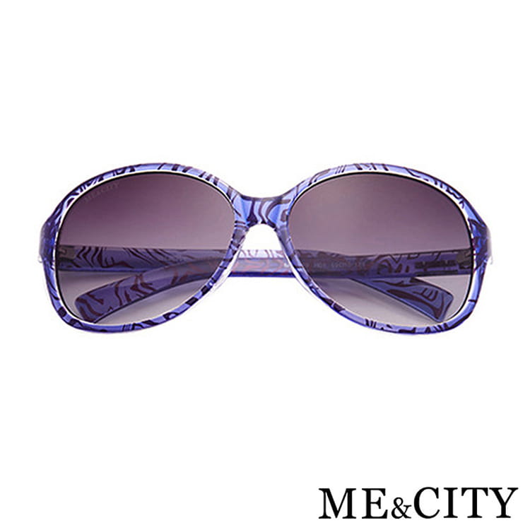 【ME&CITY】 時尚歐美透明紋路太陽眼鏡 抗UV (ME 1219 H01) 6