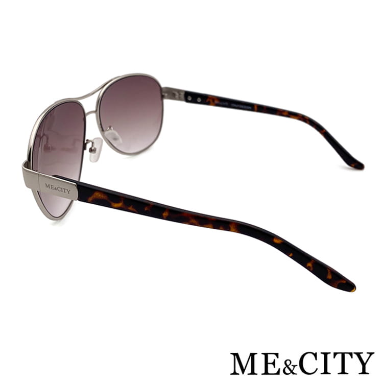 【ME&CITY】 歐式簡約雙色太陽眼鏡 抗UV (ME 110006 B204) 9