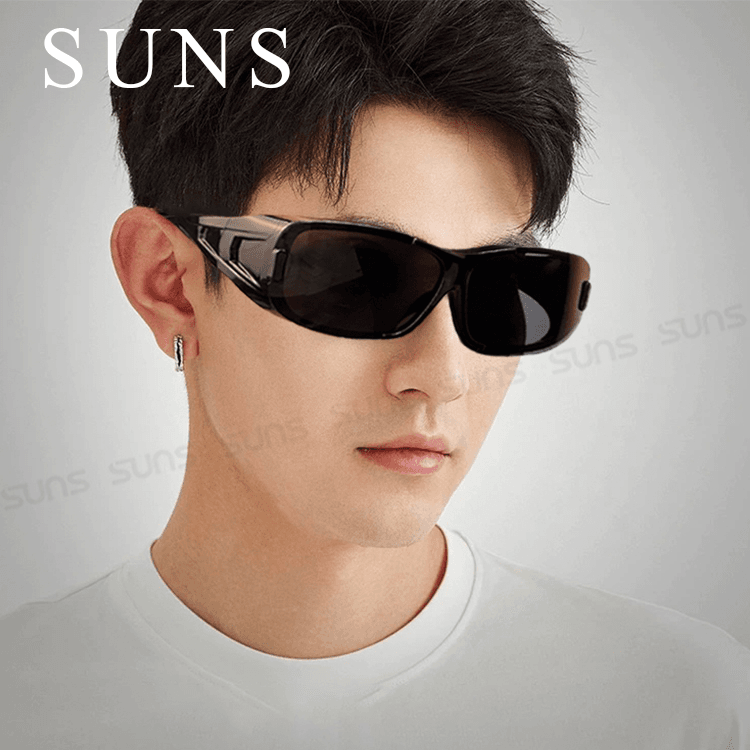 【suns】包覆式運動偏光墨鏡 (可套鏡) 防滑腳 抗UV400 1