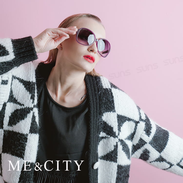 【ME&CITY】 甜美心型鎖鍊太陽眼鏡 抗UV (ME 1223 H05) 3