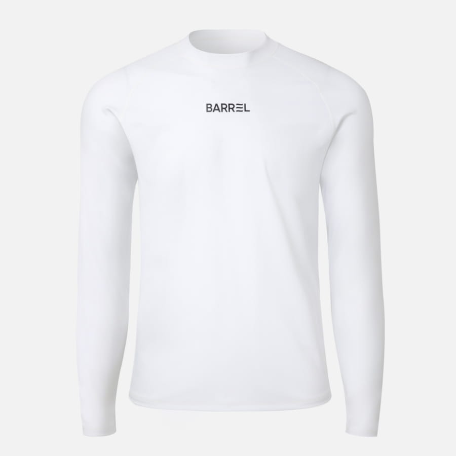 【BARREL】男款素色寬版防曬衣 #WHITE 5